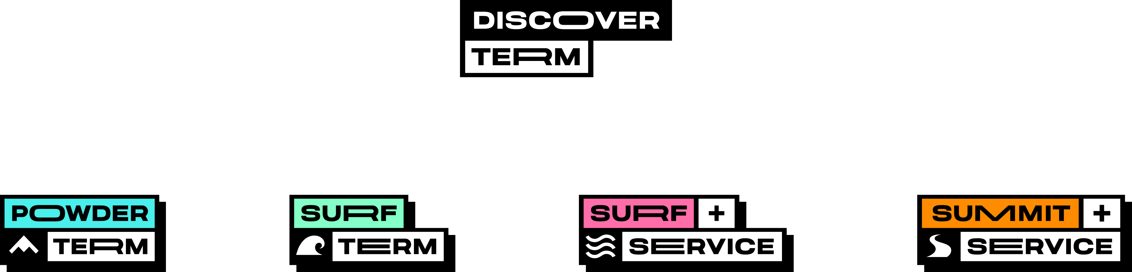 Discover Term program logos