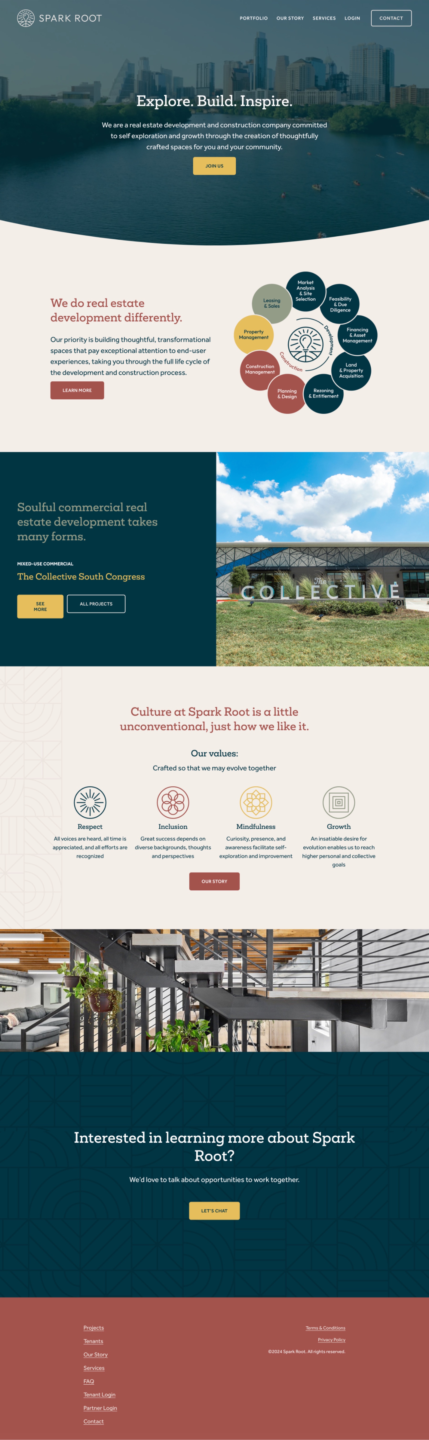 Spark Root website